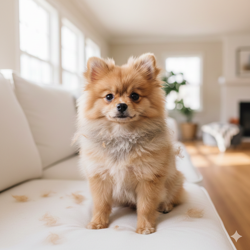 Entendendo a muda de pelo em filhotes de spitz: quando começa e como cuidar da pelagem nova