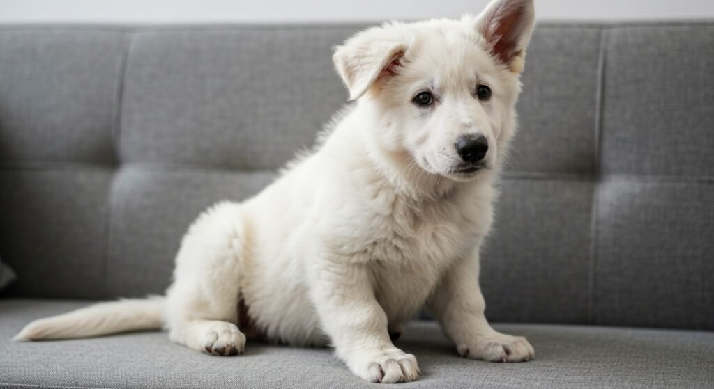 Spitz Alemão atento e pronto para latir, com foco em seu comportamento vocal